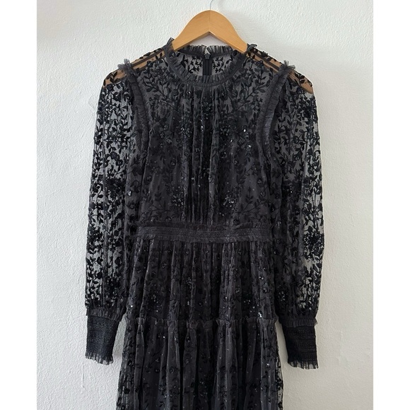 Needle & Thread Dresses & Skirts - Needle & Thread Whitethorn Embroidered Gown